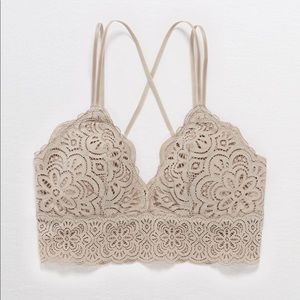 AE floral lace padded bralette
